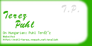 terez puhl business card